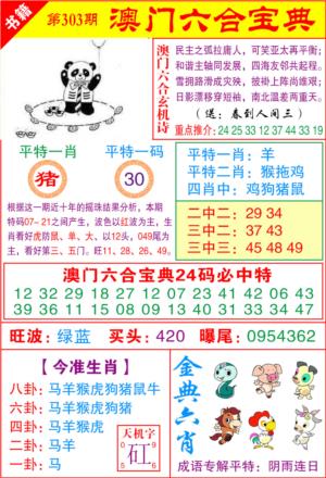 澳门宝典特码