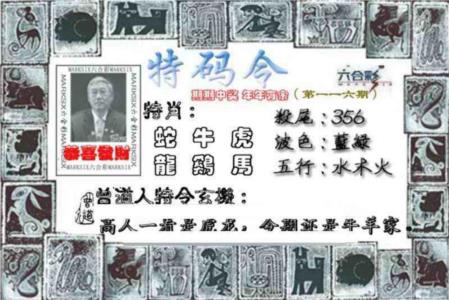 特准特码令