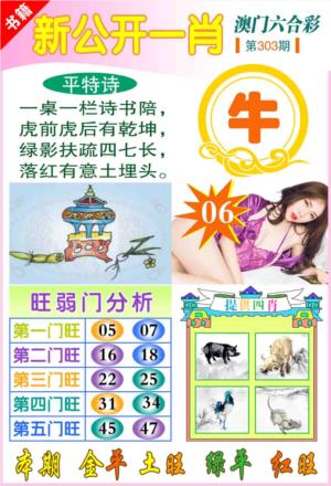 新公开一肖