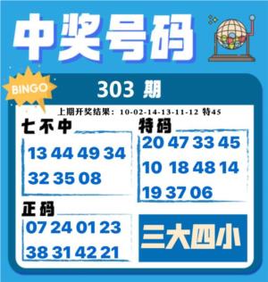 中奖号码