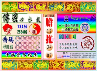 传密心水报