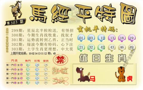 马经平特图