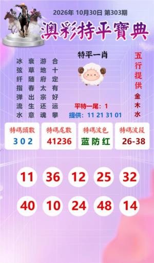 澳彩特平寶典