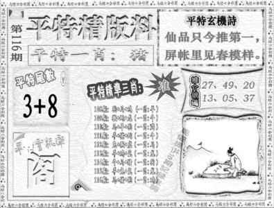 平特精版料