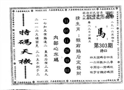 另版特码天机