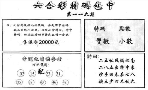 特码包中