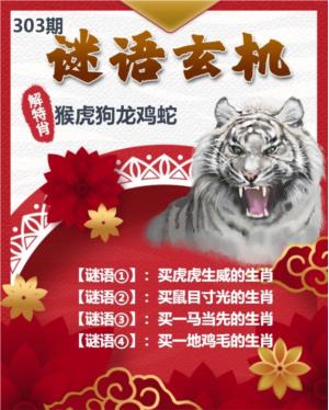 白虎谜语玄机