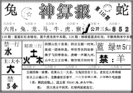 另神算报